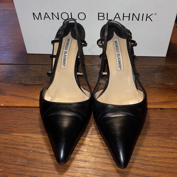 MANOLO BLAHNIK SLING BACKS - Picture 3 of 8